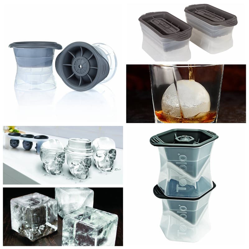 Tovolo Ice Molds Silicone Ice Cube Tray Whiskey Large Ice Ball Plastic Ice Ball