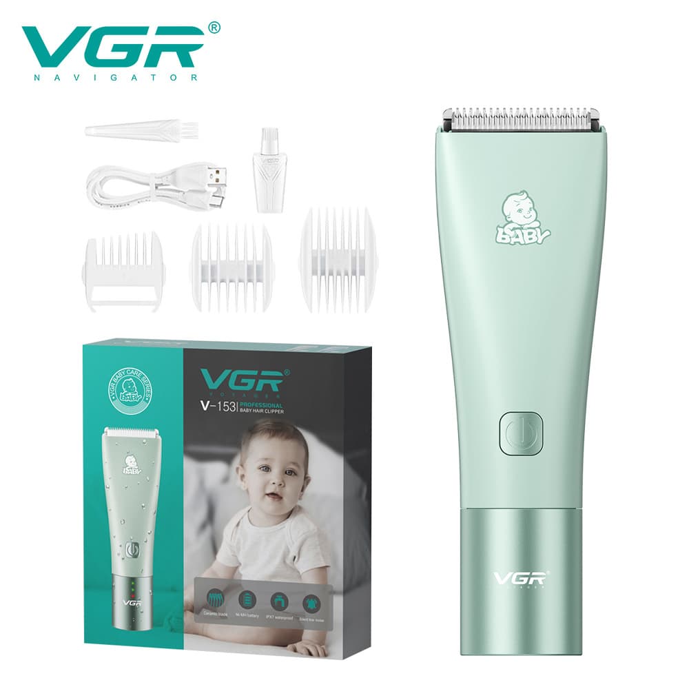 Baby IPX7 Waterproof Hair Clipper Ceramic Blade Head Family Use Children Special Electric Trimmer Washable Haircut Device