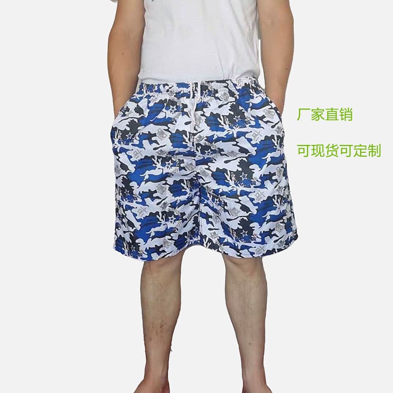 Factory Quick-Dry European and American Men's Beach Shorts Five-Point Casual Printed Shorts Drift Loose Shorts Surfing Shorts