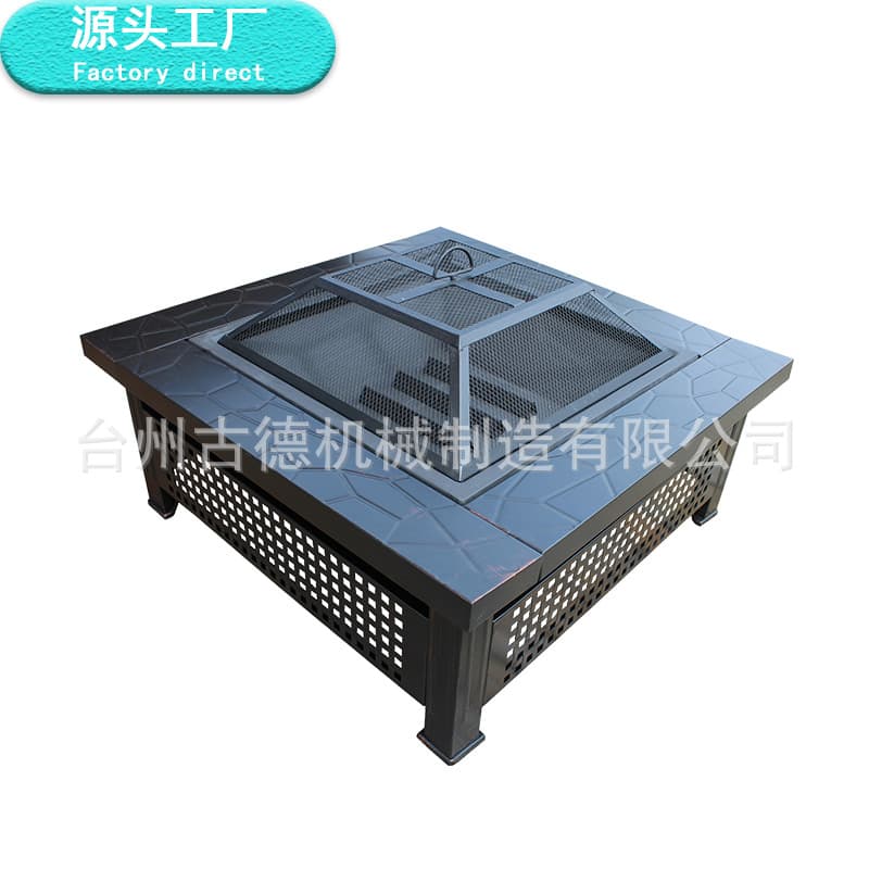 Outdoor camping homestay bonfire basin, round courtyard barbecue fire basin, new multi-functional heating basin for farmhouses