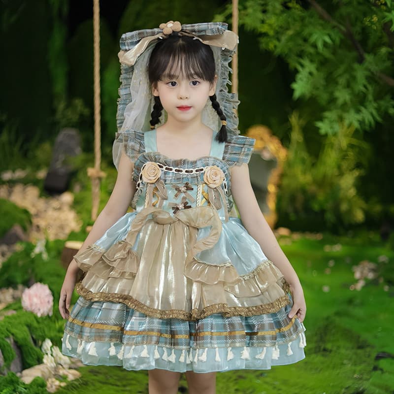 Girls Lolita Dress 2026 New Children's High-End Exotic Princess Dress Birthday Gown