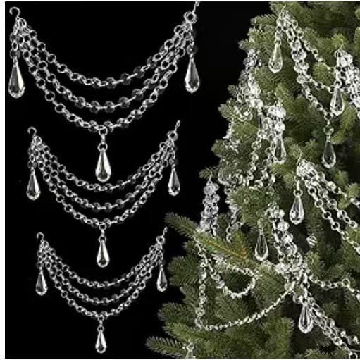 Christmas Tree European-American Style Retro Beach Versatile Multi-Layer Chain Simple Fashion Acrylic Pendant Ornament Decor