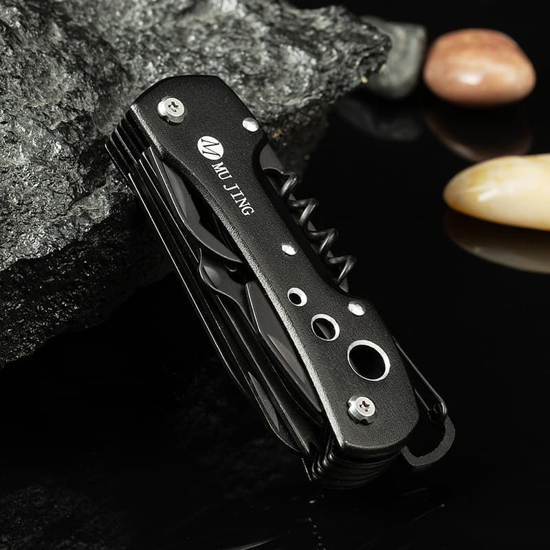Swiss Multifunction Pocket Knife Outdoor Camping Sharp Folding Fruit Knife Self-Defense Portable Combination Set