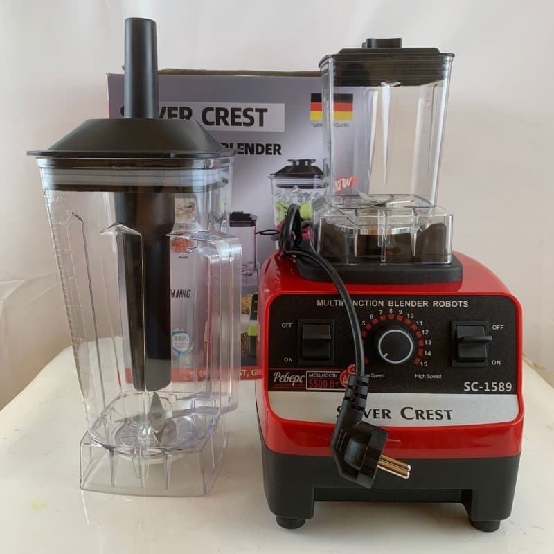 Cross-Border Export Blender English Dual-Cup High-Speed Blender for Home Use Fruit Juicer Ice Crusher 2L Multifunctional Mixer
