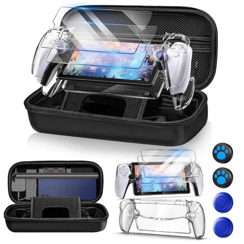 Suitable for Ps5 Streaming Handheld Console Pc and Playstation Portal Remote Play, Crystal Protective Case