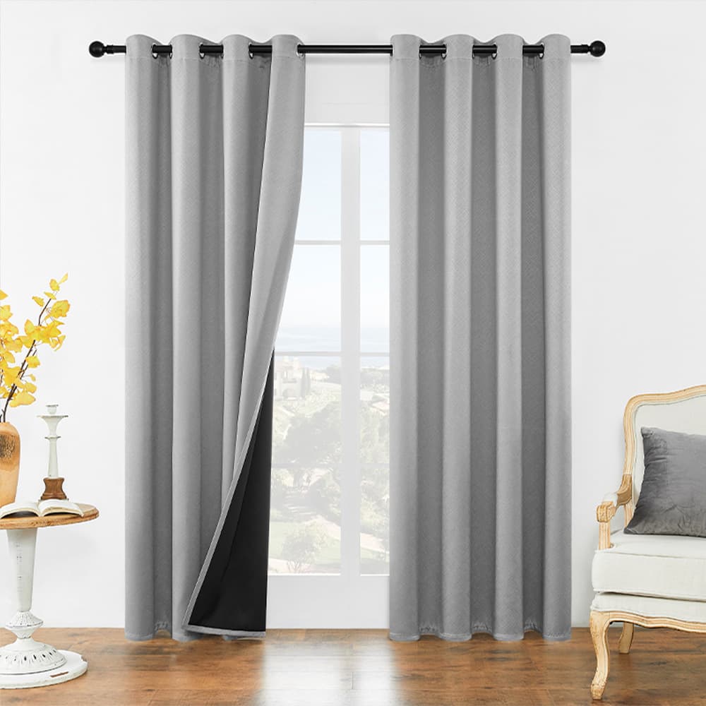 Curtains Cross-border Amazon Prague Curtain Blackout Curtain Foreign Trade Curtain Heibeni Drop Shipping Finished Product