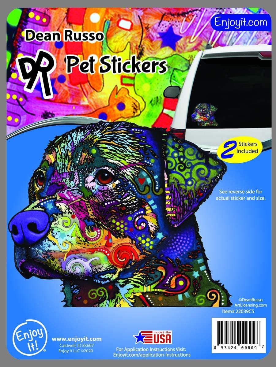 Enjoy! Rottweiler Sticker - Featuring the Artwork of Dean Russo