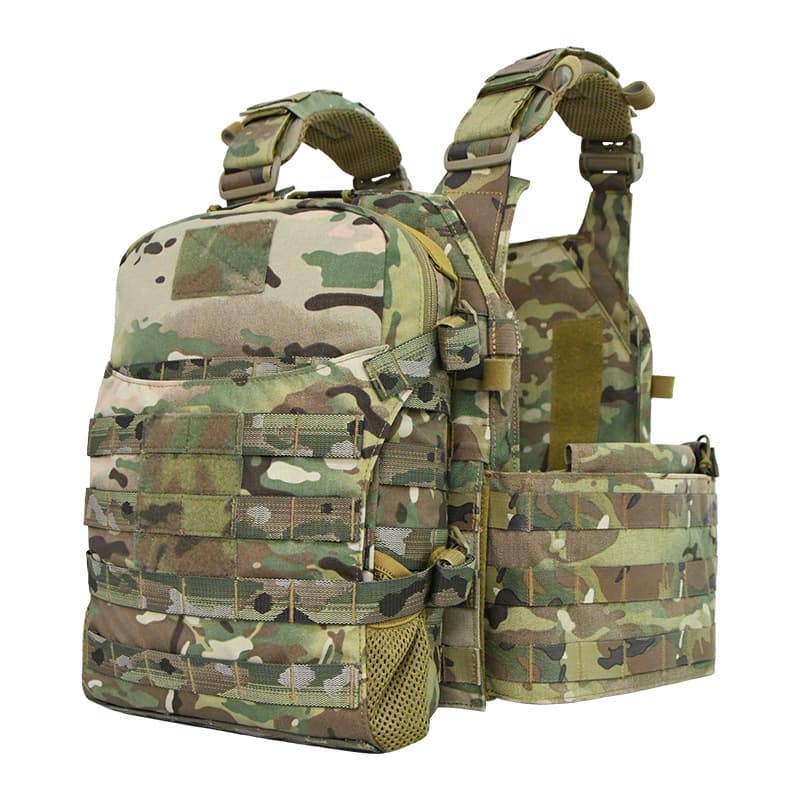 Cross-border In-Stock 500D Nylon Folding Helmet Cover Tactical Vest Attachable Utility Pouch Hydration Pack Helmet Bag