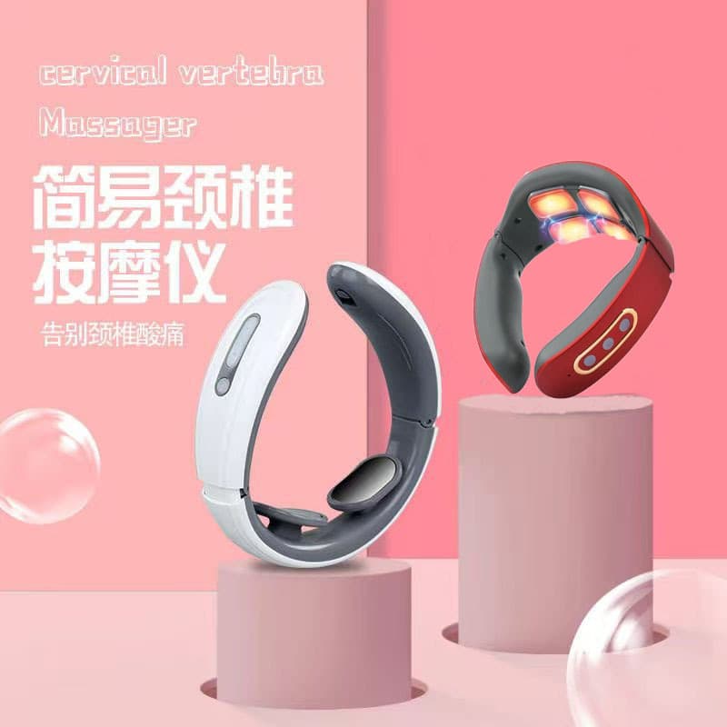 Cervical Massager, Smart Electric Pulse Massager, Shoulder and Neck Massage Device, Neck Protection Device