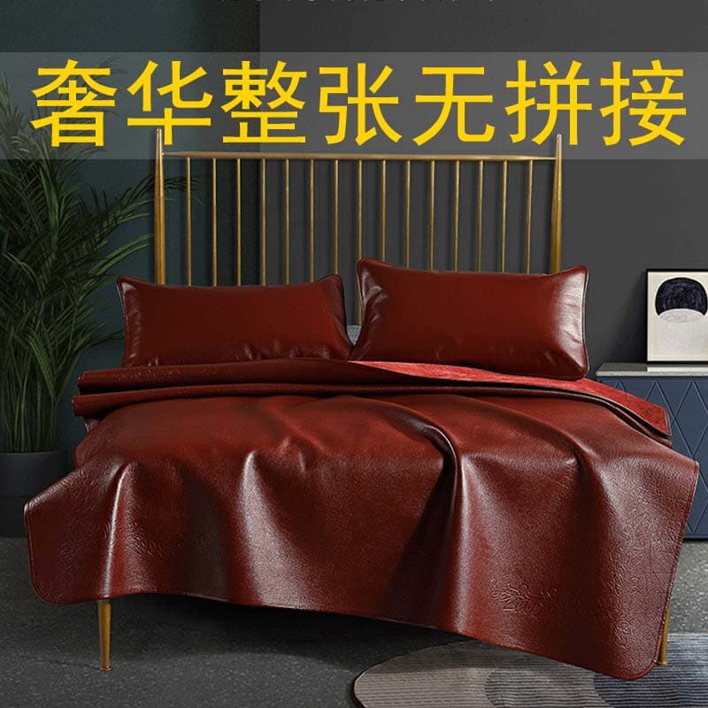 First-layer buffalo hide cooling mat whole piece without splicing three-piece set factory wholesale seamless genuine leather mat