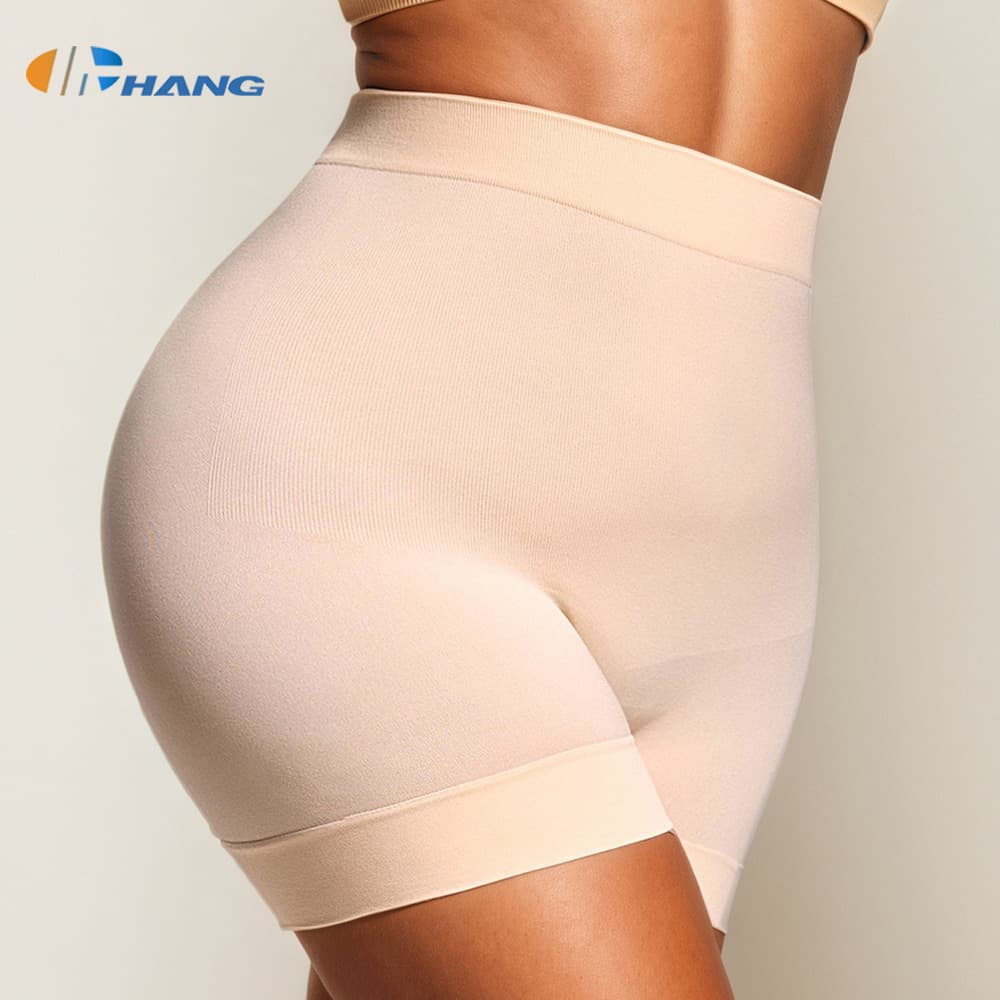 2025 New European and American Women's Tummy Control Shapewear Shorts Mid-Waist Butt Lifting Panties Plus Size Cross-Border Drop Shipping