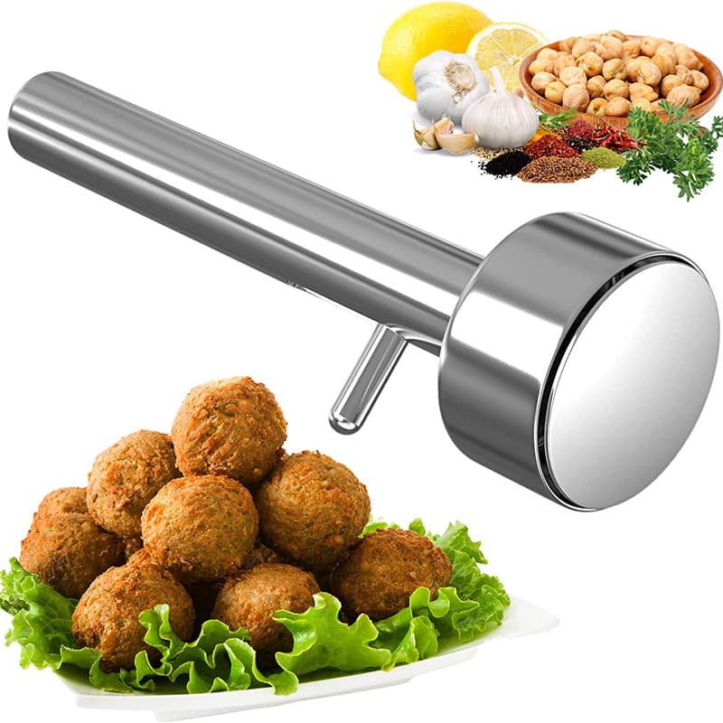Stainless Steel Meatball Spoon Salad Sandwich Maker Falafel Scoop Kitchen Utensil For Daily Use Meatball Production