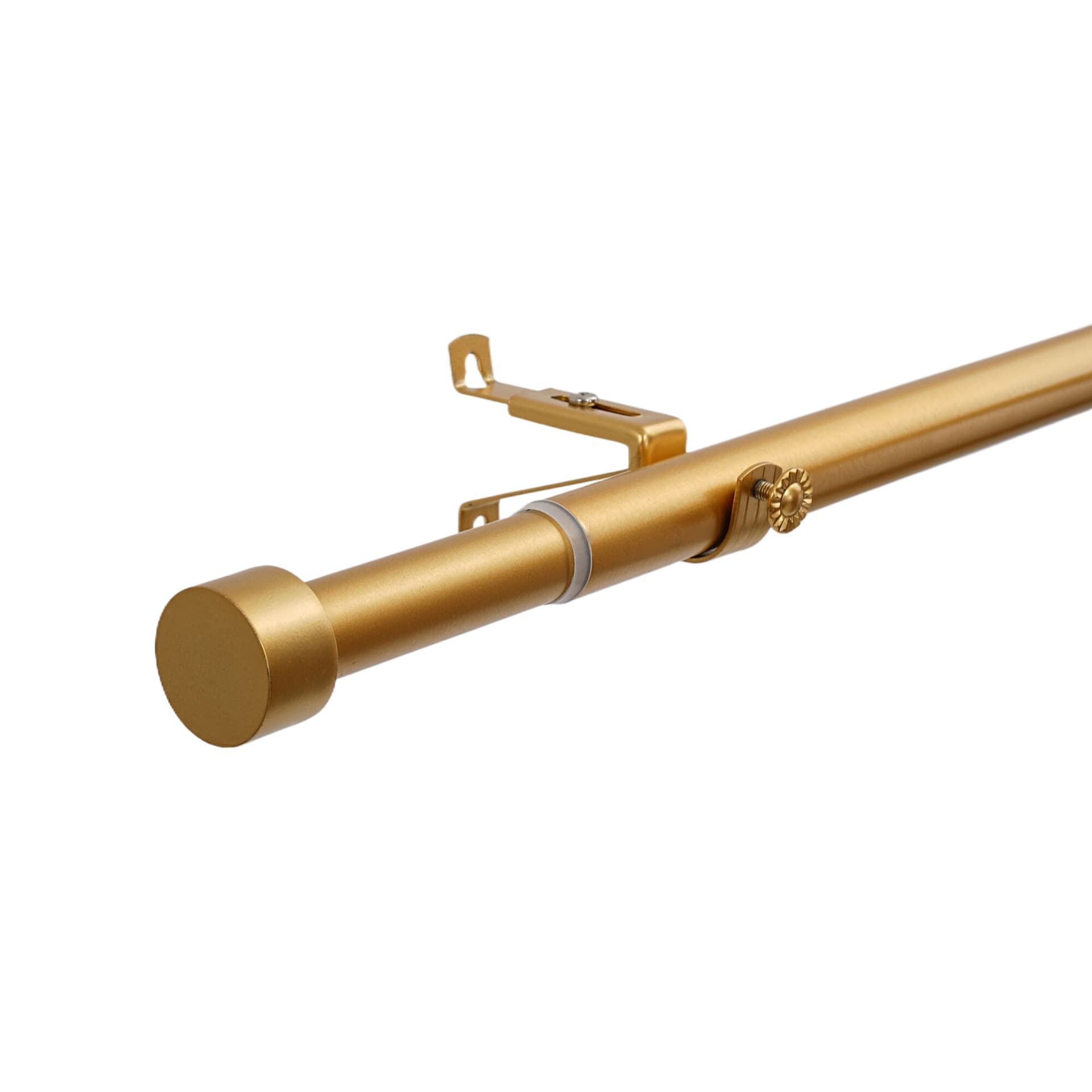 Manufacturer direct sales foreign trade Amazon individually packaged cross-border threaded butt joint telescopic metal curtain Roman rod track