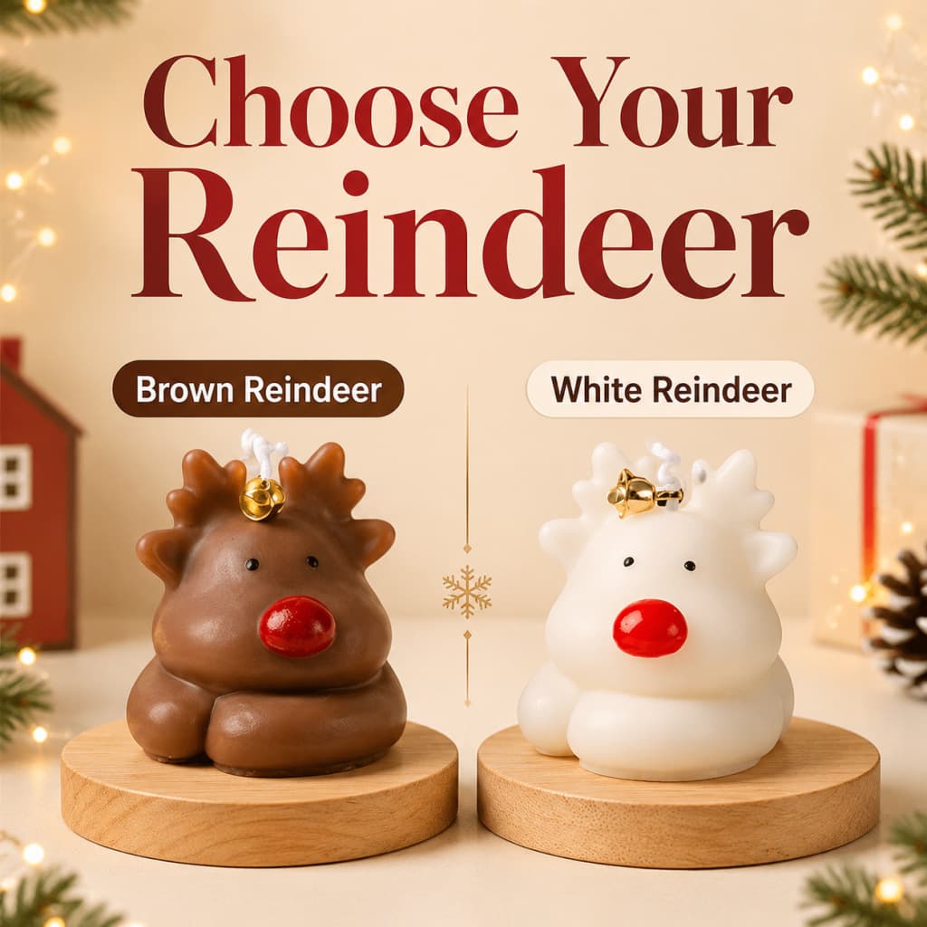 Cross-border elk Christmas scented candle gift cross-border creative handmade gift candle Christmas fragrance