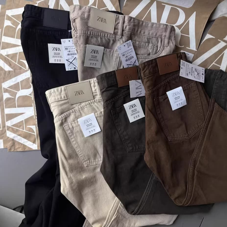Men's jeans available wholesale straight business casual loose pants