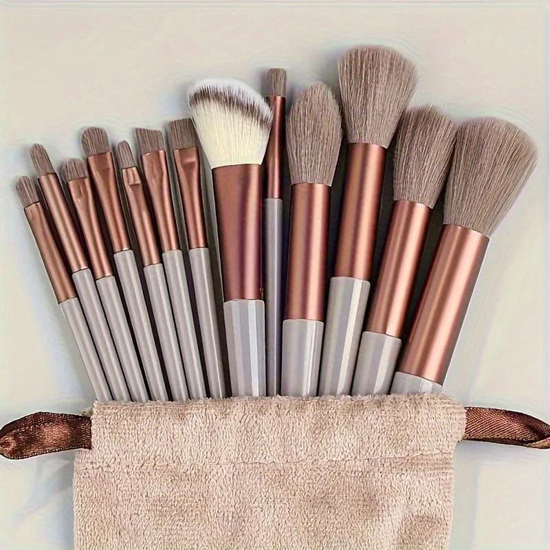 13 pieces of Sijiqing makeup brush set, super soft 13 pieces of blush brush, foundation brush, eye shadow and highlight brush, factory ready stock