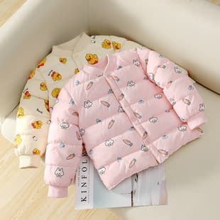 Kids Cotton Padded Jacket Liner for Winter, New Style for Toddlers and Children, Boys and Girls, Outerwear Cotton Coat