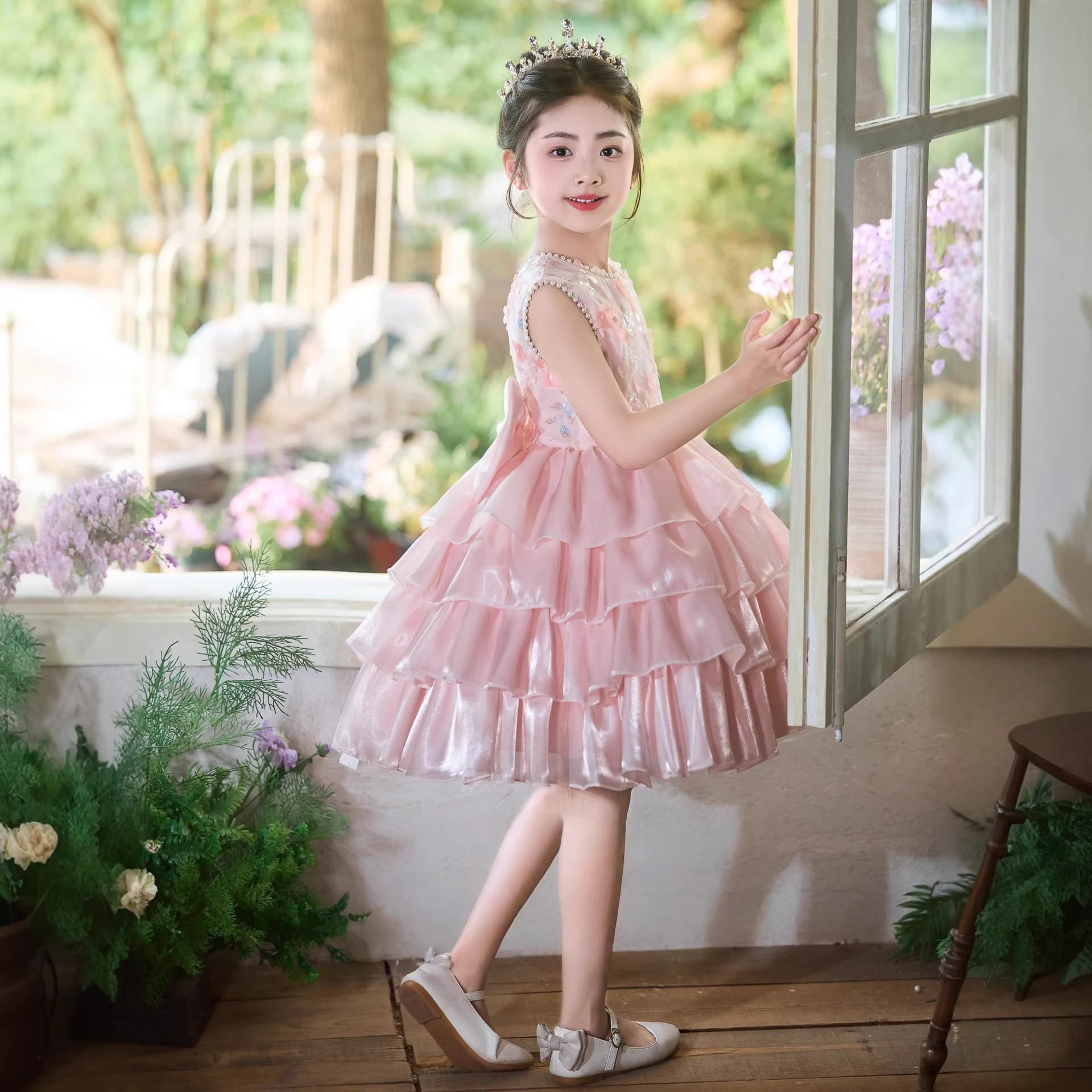 Girls' Summer Dress Children's Sequin Fashionable Mermaid Princess Dress Birthday Dress Little Girl Vest Dress