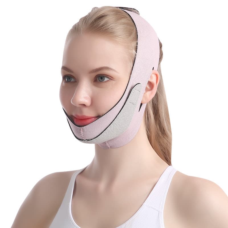 In Stock Cross-Border Wholesale Double Chin Lifting Mask, Facial Firming Sleep Beauty Face Bandage, V-Shape Face Mask