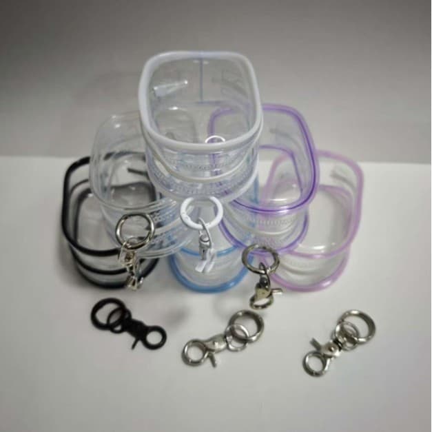 labubu Bubble Mart baby bag PVC high transparency three-dimensional warehouse bag hand-made blind box display box baby bag
