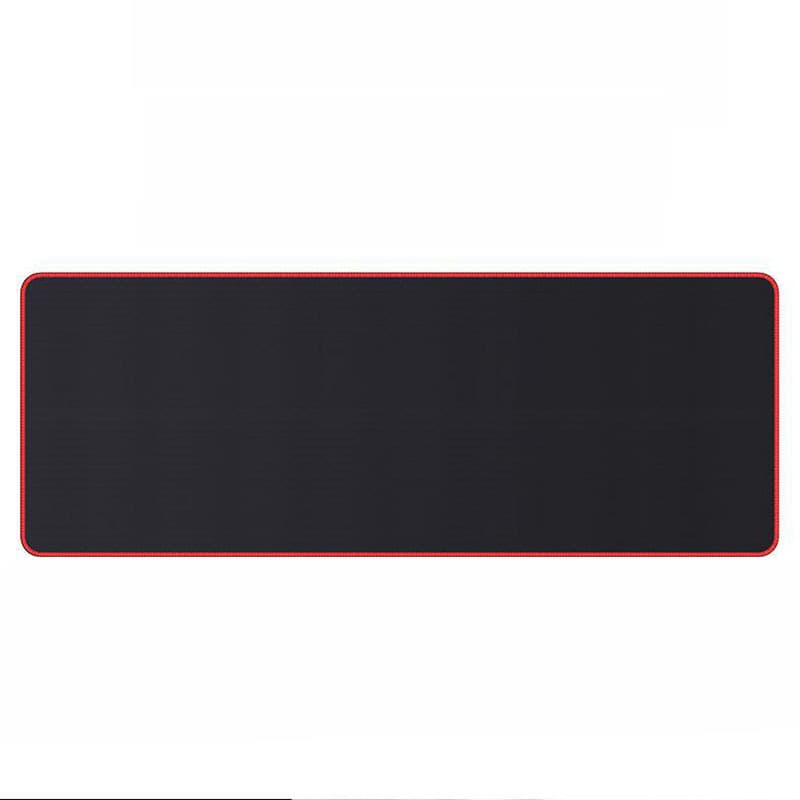 Cross-border wholesale large black red lock edge mouse pad, extra large and thick for office, e-sports, gaming, and computer desktop