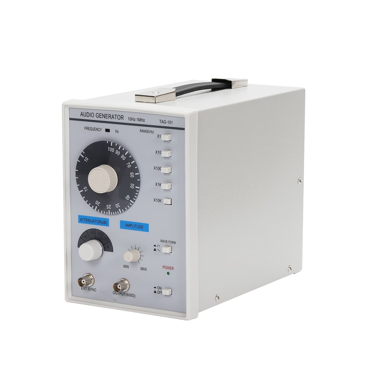 Audio Signal Generator 10Hz-1MHz Low-Frequency Signal Generator TAG-101 Adjustable High/Low Frequency Precision