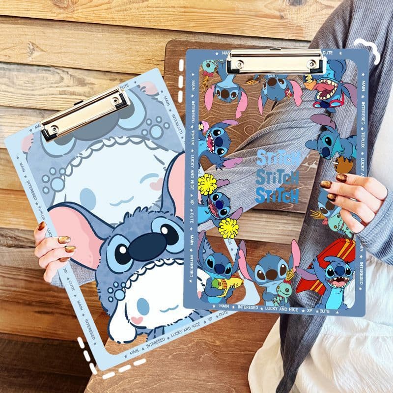 Big Stitch A4 acrylic plate clip transparent A5/A6 folder student test paper storage splint writing pad
