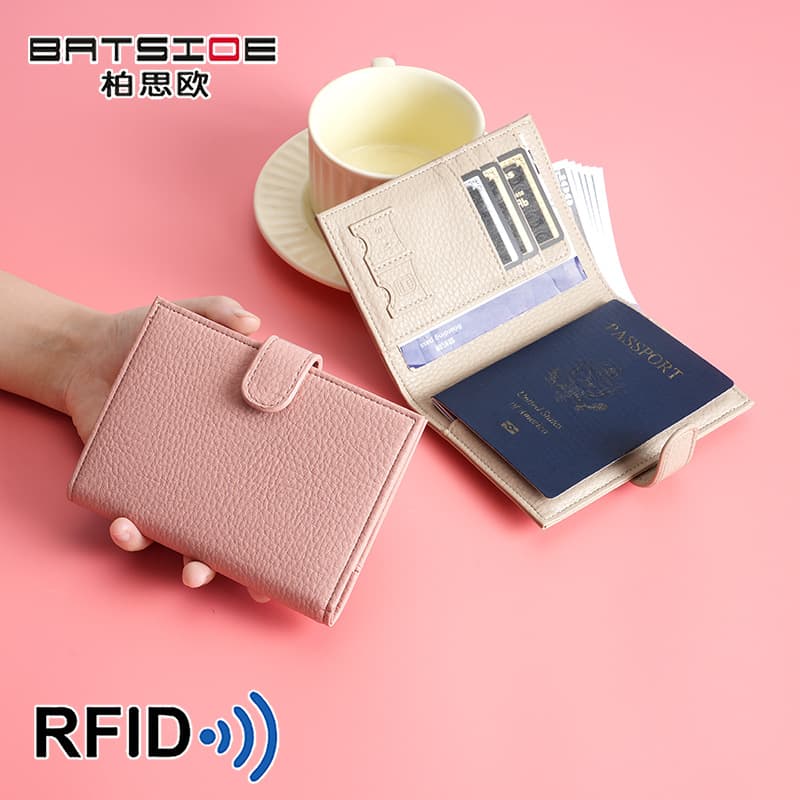Cross-border Multi-function Wallet Travel Ticket Holder Certificate Protection Cover PU Wallet Universal RFID Passbook Bag