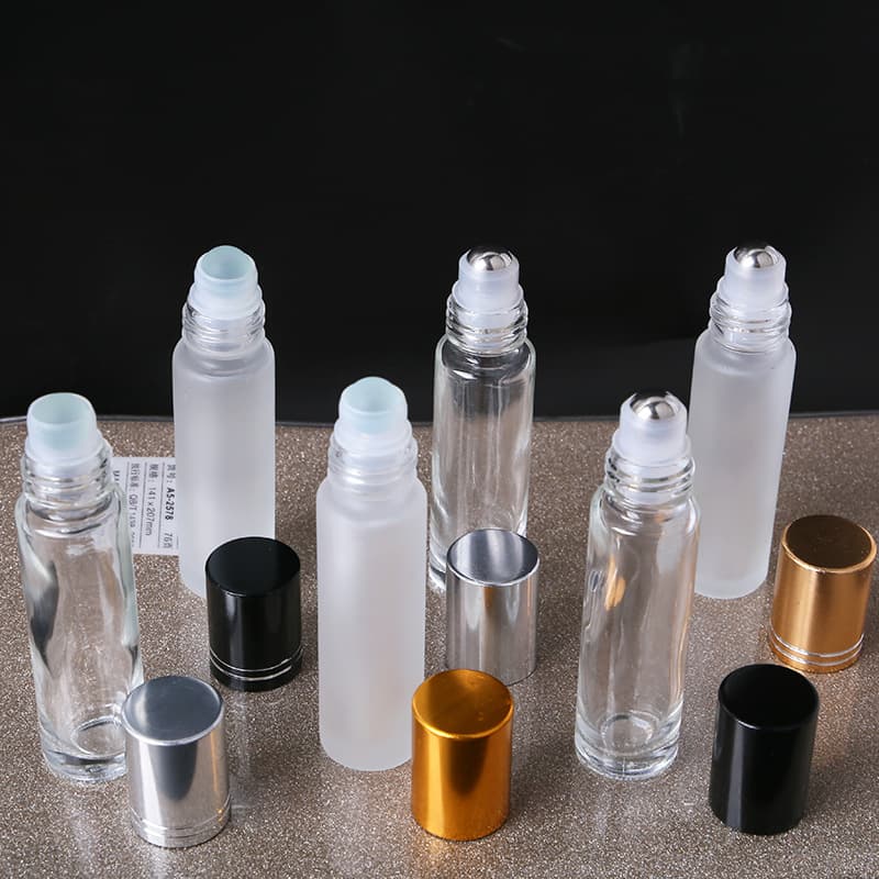 Thickened Glass Essential Oil Perfume Roller Bottle Refillable Bottle for Floral Water Medicine Application Sample Vials Roll-On Bottle