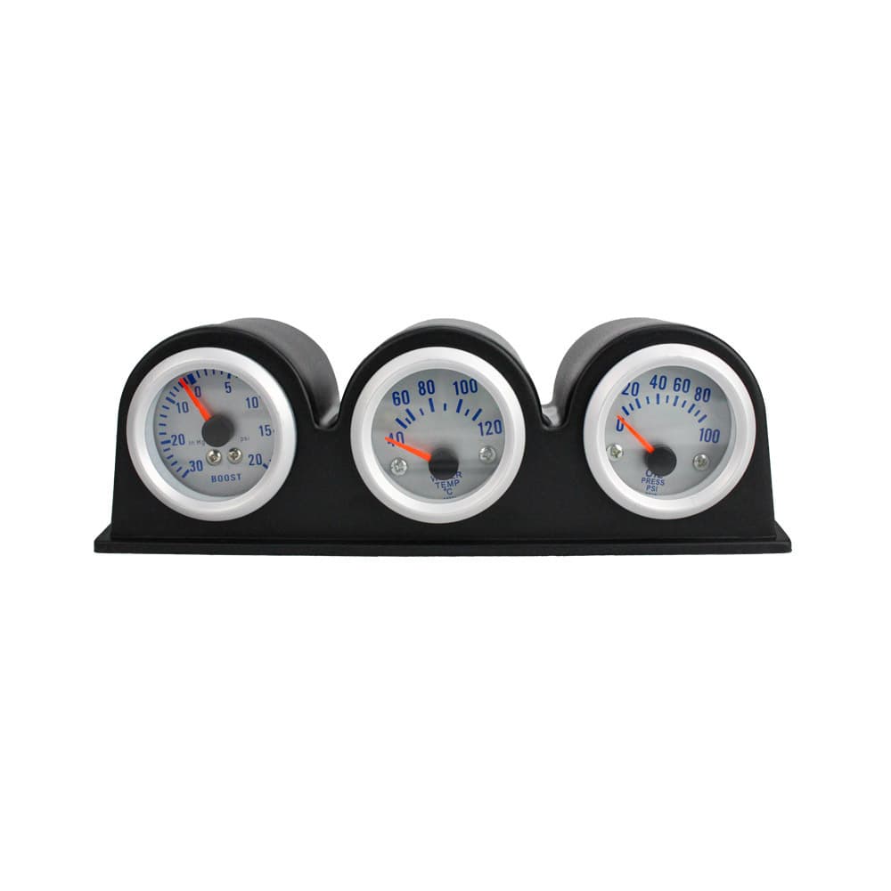 Car Modification Gauge 52mm Boost Water Temperature Oil Pressure Gauge Three-in-One Combination Triple Gauge