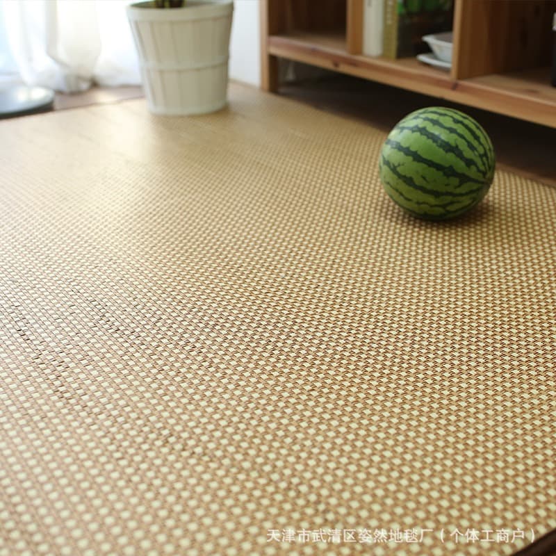 Summer Household Bed Cooling Mat Japanese Wabi-sabi Bedroom Crawling Mat Living Room Rattan Mat Cool Easy-to-clean Cooling Mat