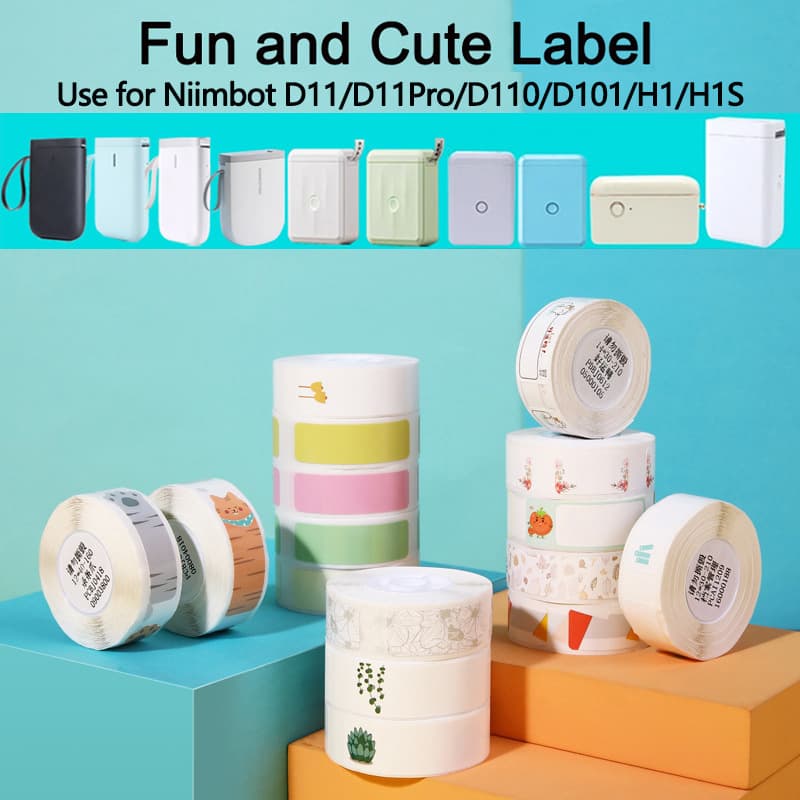 Jingchen Niimbot D110/D101/D11/D11Pro/H1/H1S Label Paper Thermal Waterproof Stickers