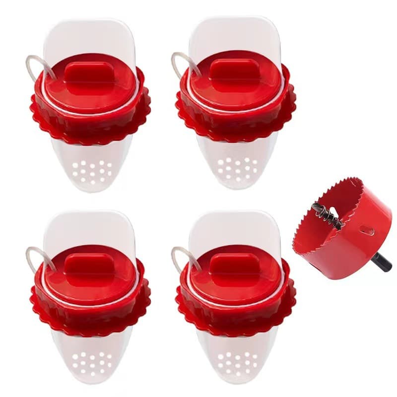 Automatic Gravity Chicken Feeder DIY Material Bucket for Poultry Feeding Plastic Made Non-Imported Aquarium Suitable