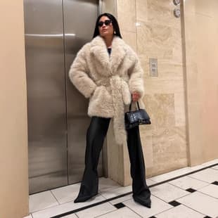 European and American Eco-Friendly Fox Fur Faux Fur Coat, Loose Fit, Autumn/Winter Women's Mid-Length Faux Fur Jacket