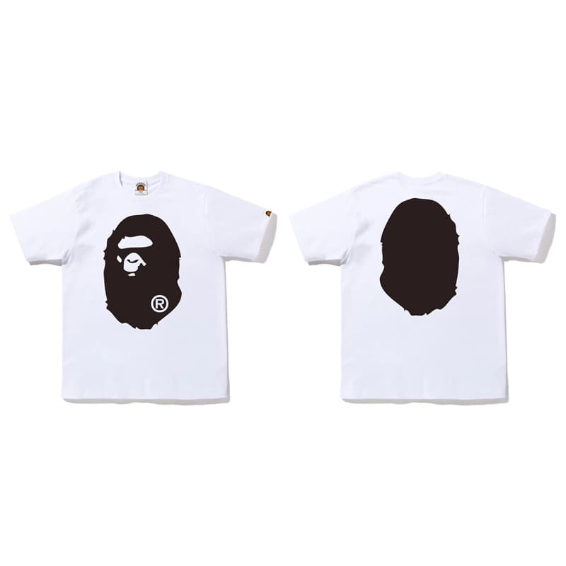 Cross-border Children's Clothing Summer BAPE Camouflage Big Monkey Kids Summer Wear Boys Girls Mid Kids Cotton Short Sleeve T-Shirt Baby Ape Head