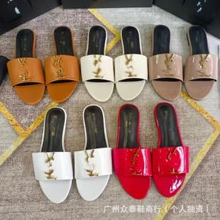 Export Saint Family Flat Slippers Women Summer Fashion Non-Slip One-Strap Slippers Factory Direct Supply Wholesale