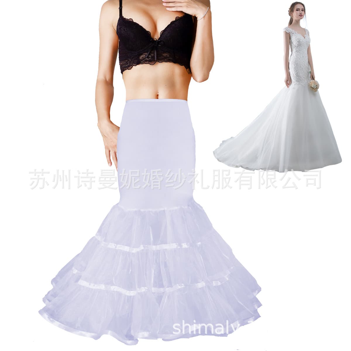 Fishtail Wedding Dress Boneless Skirt Fishtail Dress Skirt Foreign Trade Wedding Dress Skirt Amazon Ebay Hot Sale