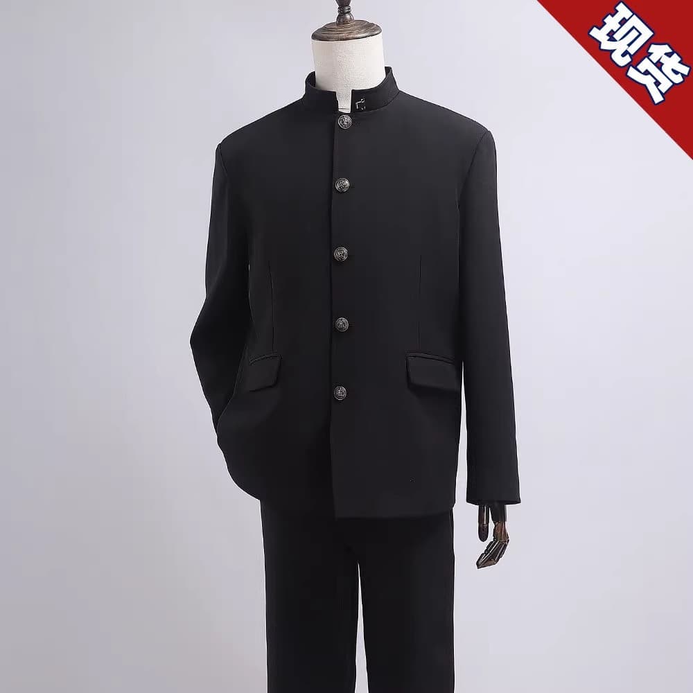 Premium New Chinese-style Zhongshan Jacket Trendy Casual Men's Jacket Spring Autumn Stand Collar Suit Coat