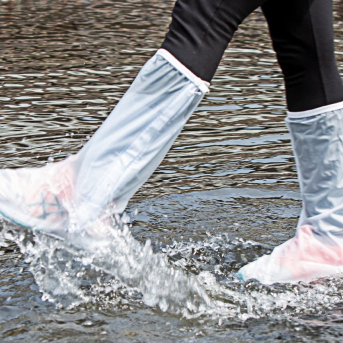 Rainproof Shoe Covers, Waterproof Thickened Non-Slip Adult Footwear, Children's Rain Boot Covers, Reusable Design
