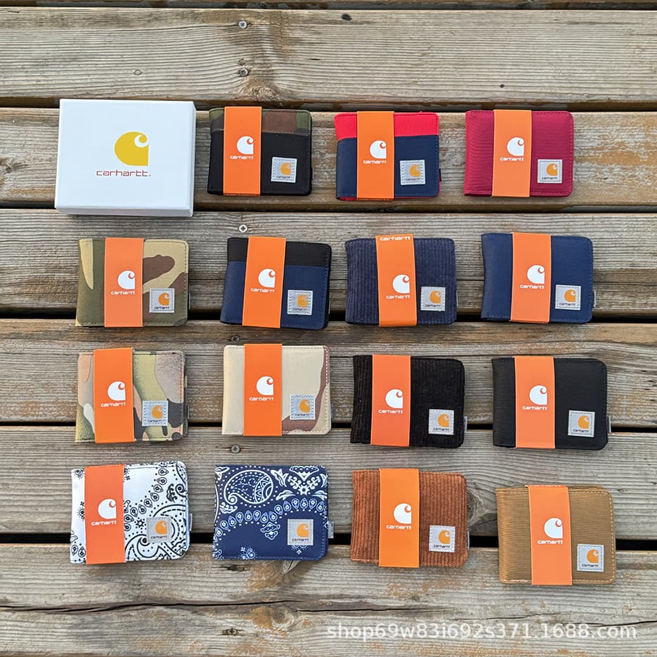 New Generation Corduroy Oxford Cloth Short Wallet Unisex Wallet