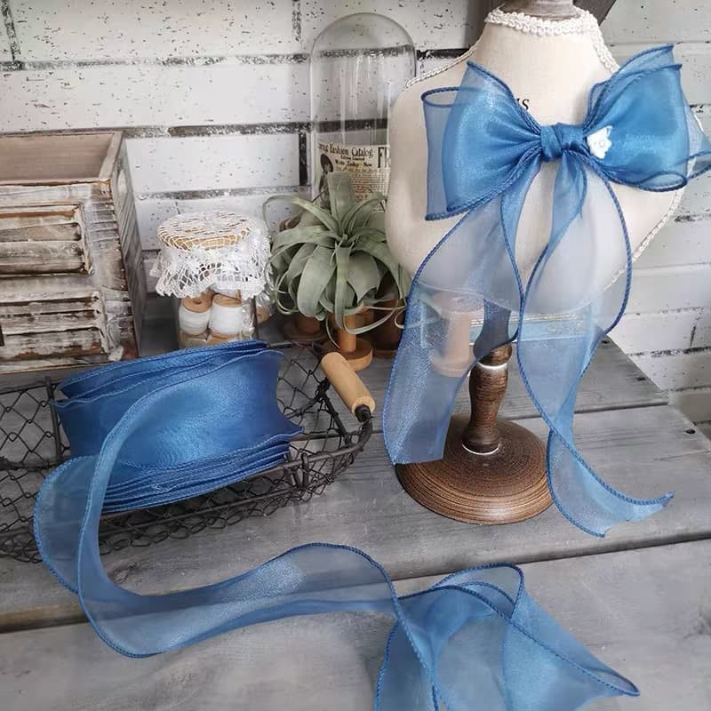 Wave overlay snow gauze belt, handmade bow accessories, handmade jewelry accessories, shoes, hats, pet collars