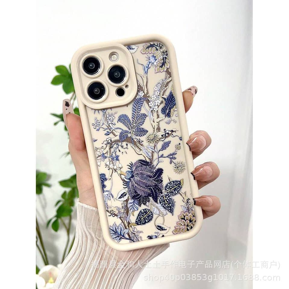 Floral and Bird iPhone 16/15 Pro Max Phone Case for Apple 14/13 Wrist Strap 12 Pro Cross-border 11 in 7