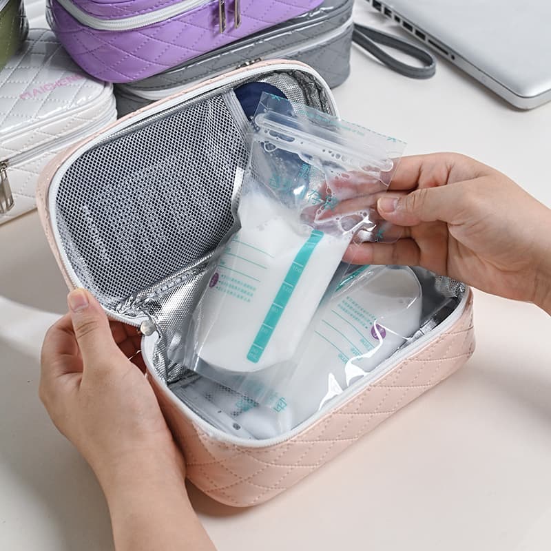 Factory Direct New Waterproof Breast Milk Cooler Bag for Work Travel, Portable Breast Milk Storage Bag, Mommy Bag