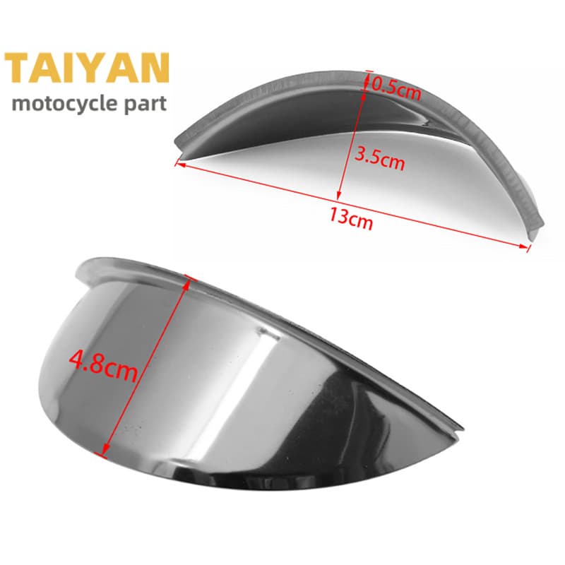 Cross-border Motorcycle Modification Parts GN125 Compatible with Niu Electric Vehicle Headlight Modification Retro Metal Headlight Cap