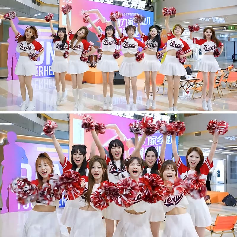 Student Group Cheerleading Performance Costume Cheerleading Aerobics Sports Day Opening Ceremony Annual Party Men's and Women's Performance Outfits
