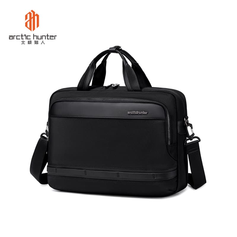 High-end men's portable briefcase, large-capacity business meeting documents, computer bag, daily attendance business bag