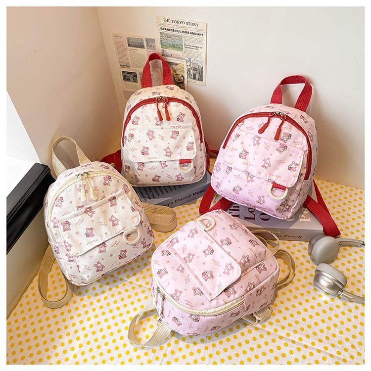 New Mini Backpack Large Capacity Kids Strawberry Corduroy Fashion Simple Stylish Small Backpack Wholesale