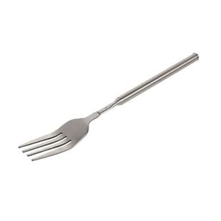 Creative Retractable Cutlery Stainless Steel BBQ Fork Retractable BBQ Fork Portable Retractable Fork Spoon Knife