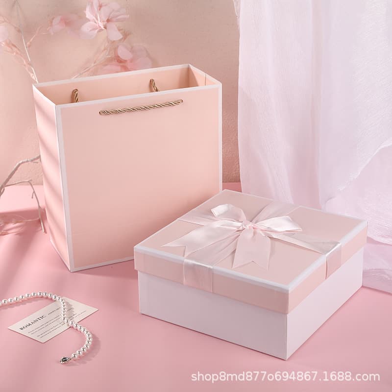 Wholesale Bow-Tie Two-Piece Gift Box Set for Perfume, Employee Water Cup, Birthday Gift Packaging