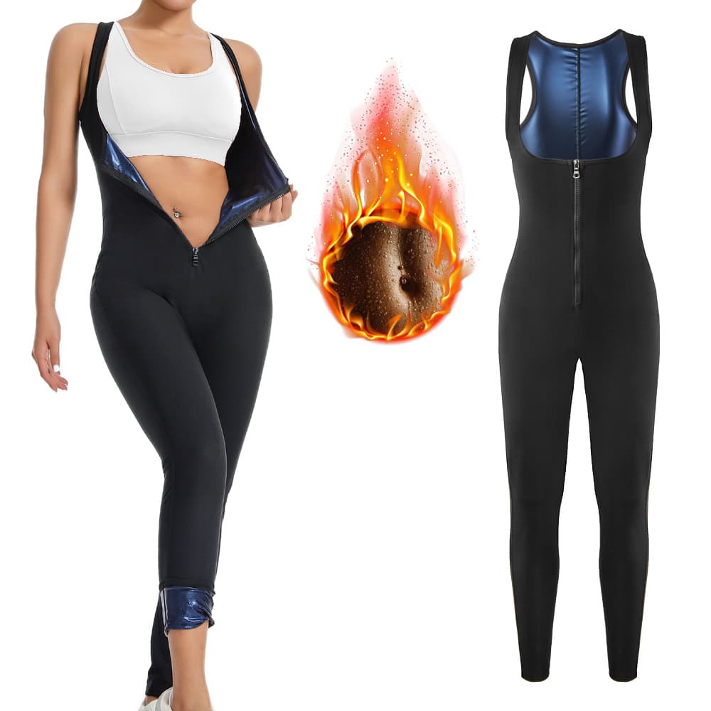 Cross-Body Waist Shaping Bodysuit Long Sleeve Long Pants Yoga Wear Sweat Training Tummy Control Hip Lifting Shapewear Bodysuit